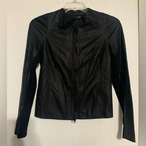 Vince Black Leather Jacket for Women